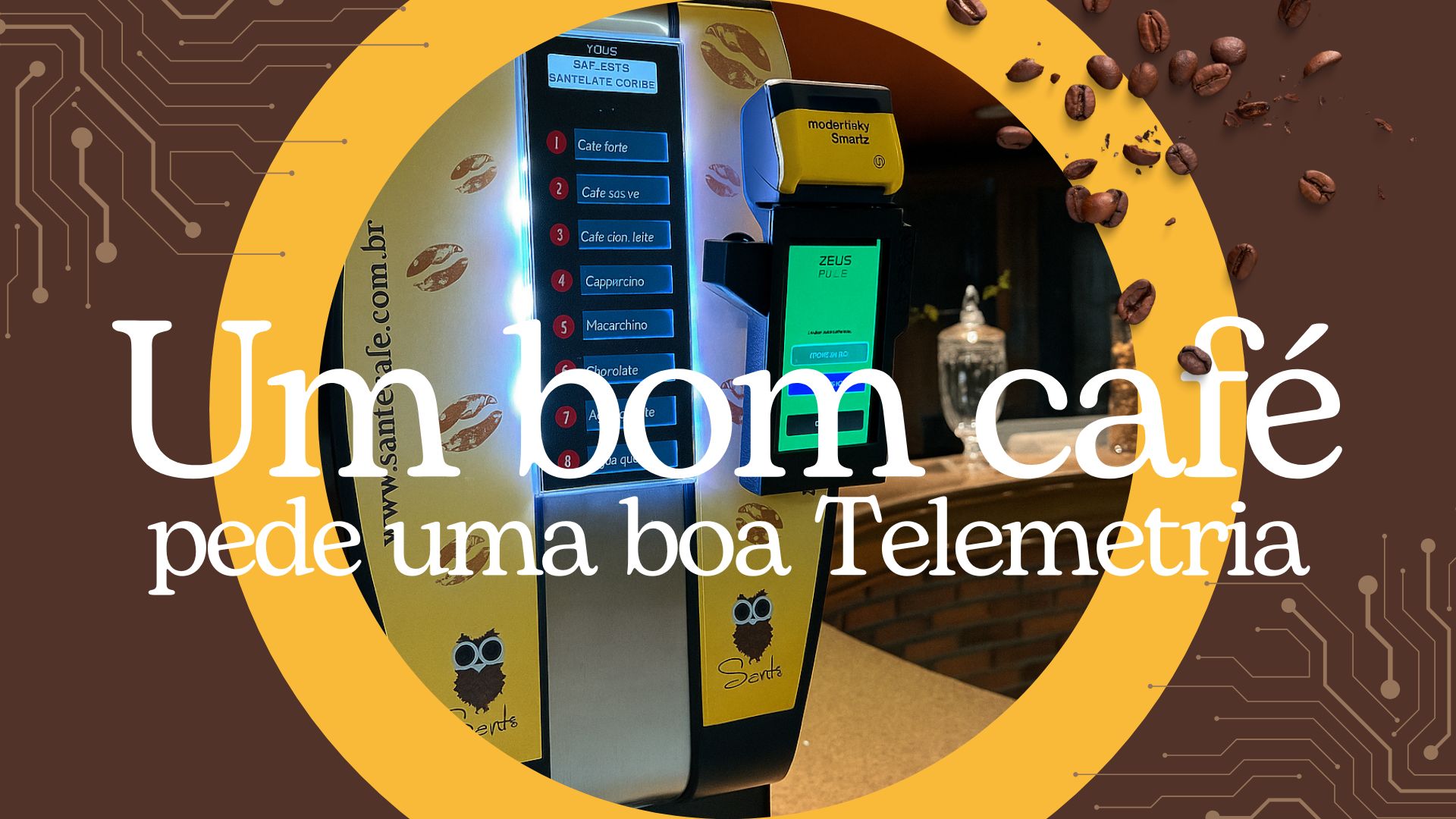 Telemetria Zeus Pix para Café